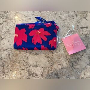 Vera Bradley Zip ID case Art Poppies NWT